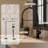 Pull Down Single Handle Kitchen Faucet with Deck Plate-100865071