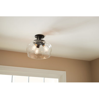 Breena 3-Light Semi Flush Mount