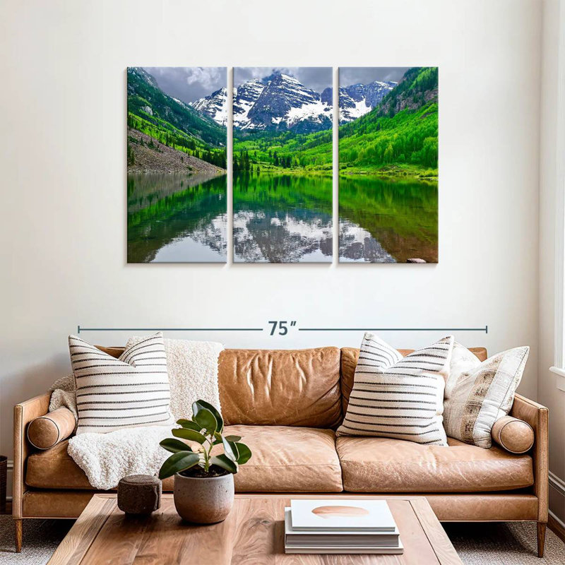 Alvord Maroon Bells Lake, paysage, H 32 po x l 50 po