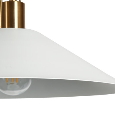 Tilda 1 - Light 14" Wide Electroplated Brass Single Pendant