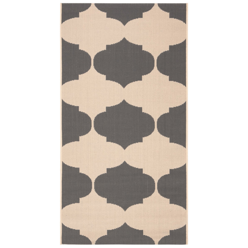 Tapis d'intérieur / extérieur à motif géométrique Herefordshire Performance, Rectangle 2 pi 7 po x 5 pi