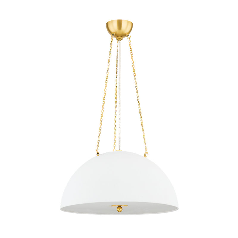 Luminaire suspendu en laiton vieilli, 3