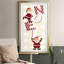 Santa Noel - cadre photo, reproduction d'art textuel-777070494-777070495
