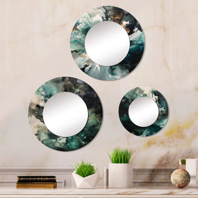 Clotille Metal Round Mirror