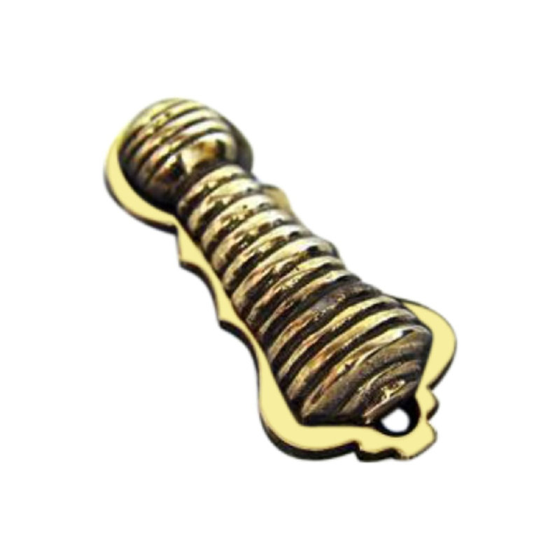 Beehive Escutcheon, Aged Brass