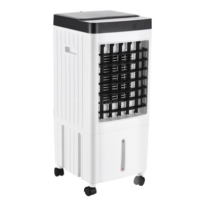 Portable Evaporative Cooling Humidifier With Wheel Fan
