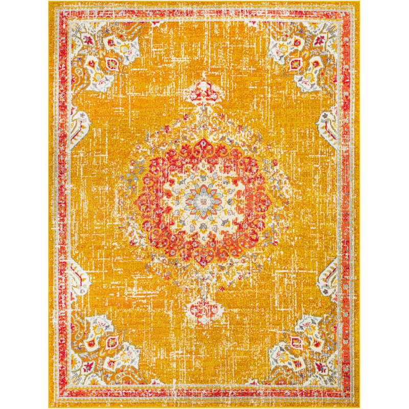 Tapis oriental en polypropylène tissé à la machine Pennylane, Rectangle 9 pi 10 po x 13 pi 1 po