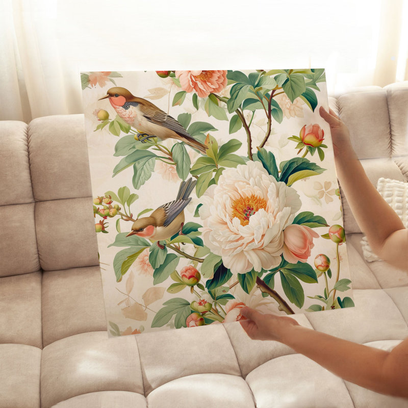 Impression d'art moderne sans cadre Floral Floral Dreamscape IV, H 28 po x l 28 po