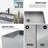 Basilica Gothic Sterling Gothic 23" L x 14" W x 4" H Rectangular Concrete Vessel Bathroom Sink with 11" H Faucet