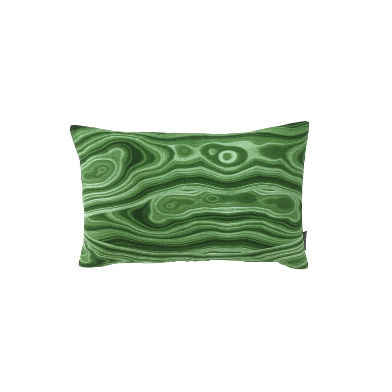  Coussin Malachite, 12 po x 18 po