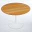 Table de salle à manger 42,1 pouces avec plateau de style tulipe Mid-Century, table ronde en MDF pour 4-6 personnes-859595556-859595552