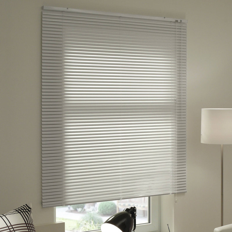 Room Darkening Mini Blinds, 130cm L x 110cm W, White