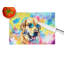 Yellow Labrador Hippie Dawg Glass Cutting Board Large
