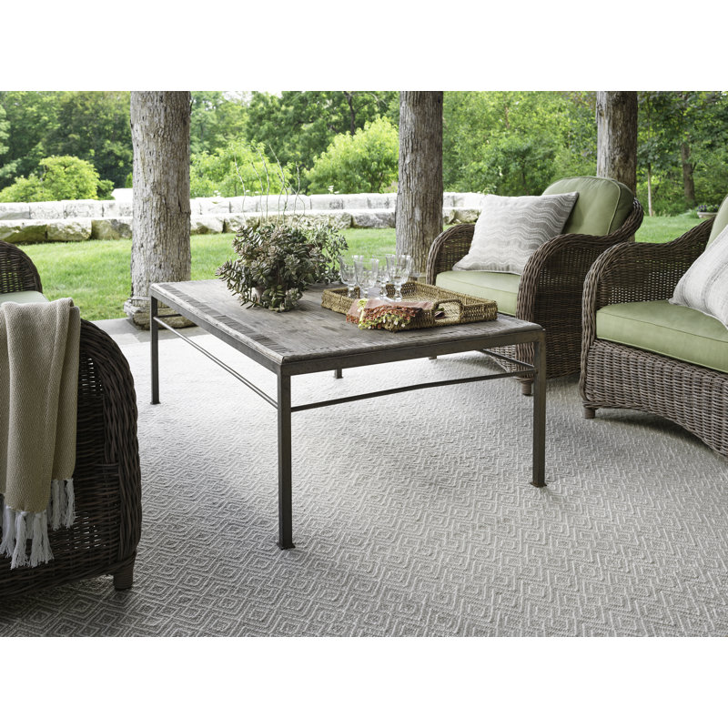 Annabelle Grey Handwoven Indoor/Outdoor Rug, Runner 2'6" x 8'