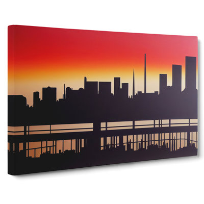 Engaging Skyline Architecture - Wrapped Canvas