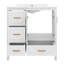 Meuble-lavabo de 36 po avec lavabo en résine, meuble-lavabo simple autoportant avec 2 portes et 4 tiroirs à fermeture en douceur, poignées en métal-1037323640