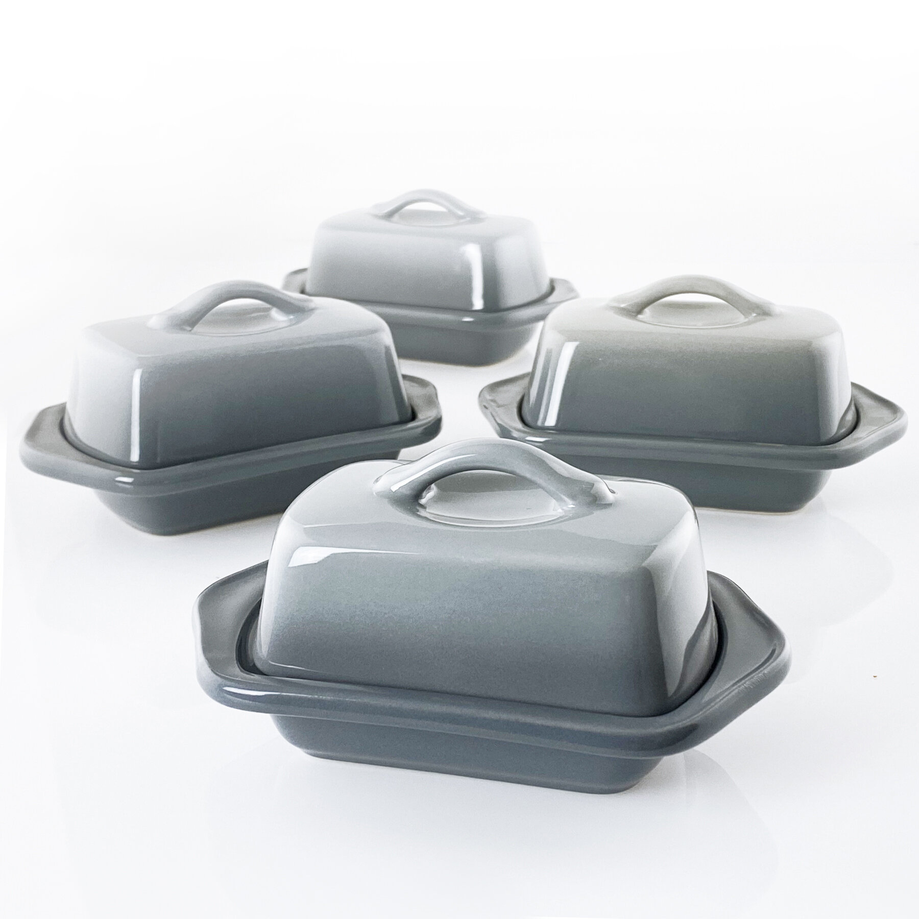 MELAMINE BUTTER DISH WHITE, Home Furnishings