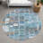 Machine Washable Indoor/Outdoor Chantille ACN2349 Abstract Rug-631018622