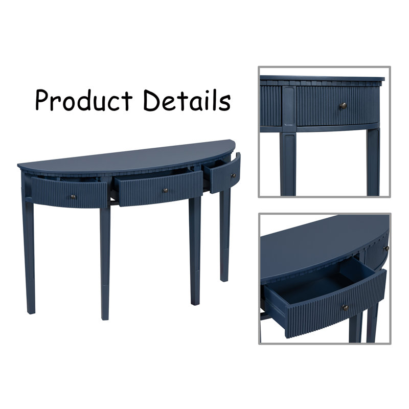 Console de 51,1 po Besart, Bleu marine