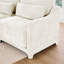 Élégant canapé rembourré en chenille avec design ergonomique et repose-pieds assorti pour un confort et une polyvalence ultimes-116780867