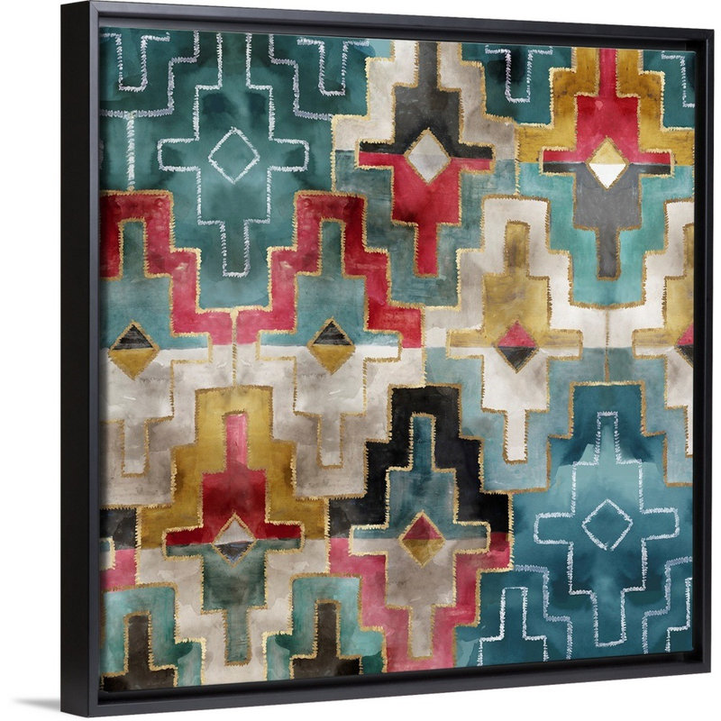 " Urged II " by Eva Watts, 26" H x 26" W x 1.75" D, Black Framed Canvas