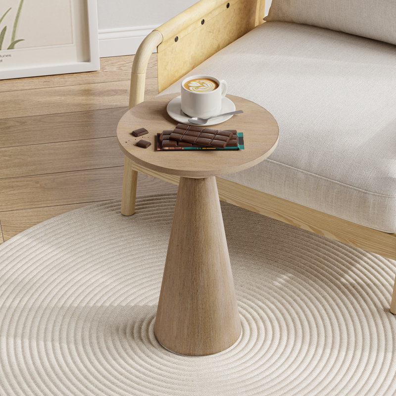 Bozovich Solid Wood End Table, Light Wood