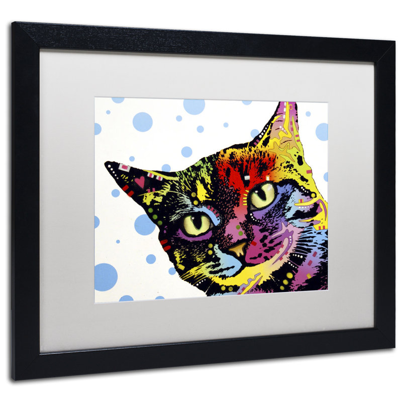 « the pop cat », impression sur toile encadrée, H 16 po x l 20 po x P 0,5 po