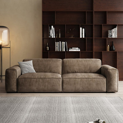 Coffee Polyester Modular Sofa cushion couch