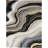 Abstract Handmade Hand Tufted Viscose Area Rug in Beige/Black/Gray-87183816