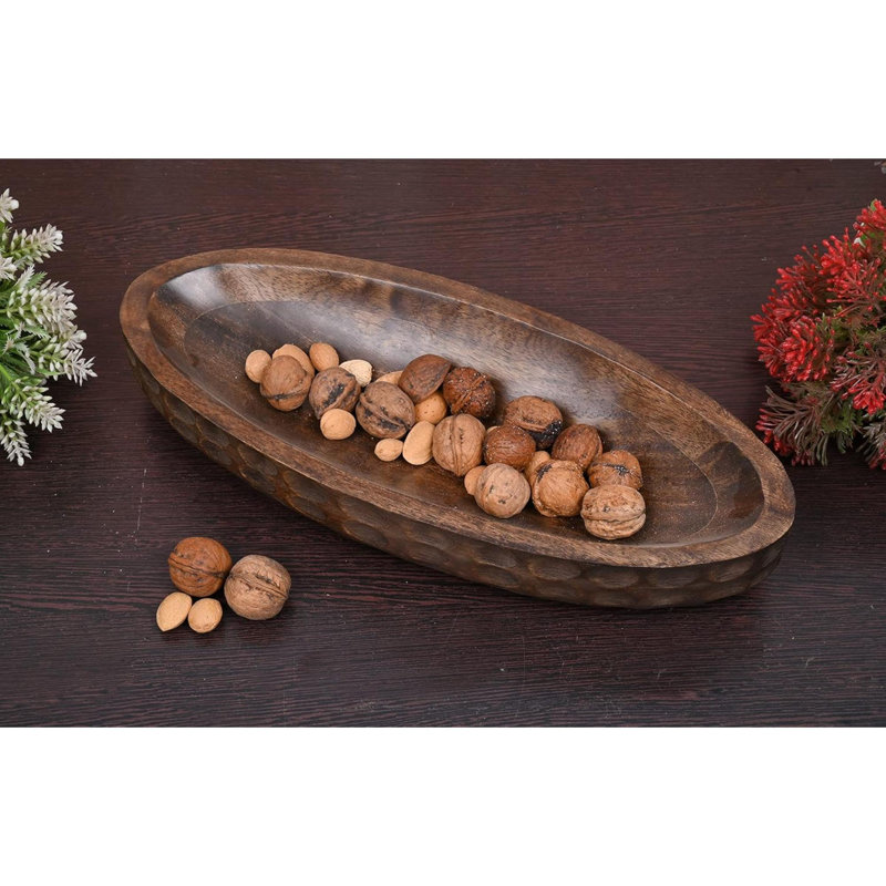 Bol décoratif en bois de manguier Home Decor