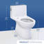 TOTO Redington One-Piece Elongated 1.28 GPF WASHLET+ and Auto Flush Ready Universal Height Toilet with CEFIONTECT, Cotton White - CST672CEFGAT40#01