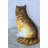 Nifao Collection Brown Cat Sitting Bronze Statue, Charming for Cat Lovers 12" x 10" x 14"H