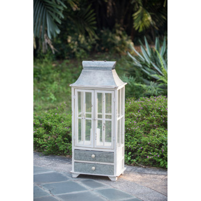 Lanterne de bougie en bois décorative, porte-lanterne ouragan