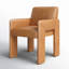 Leny Leather Arm Chair in Butterscotch/Camel
