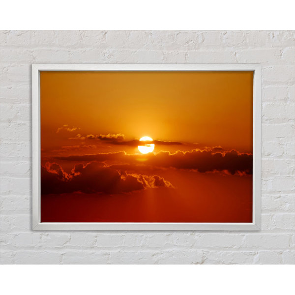 Ebern Designs Sun In The Clouds - Single Picture Frame Print on Canvas ...