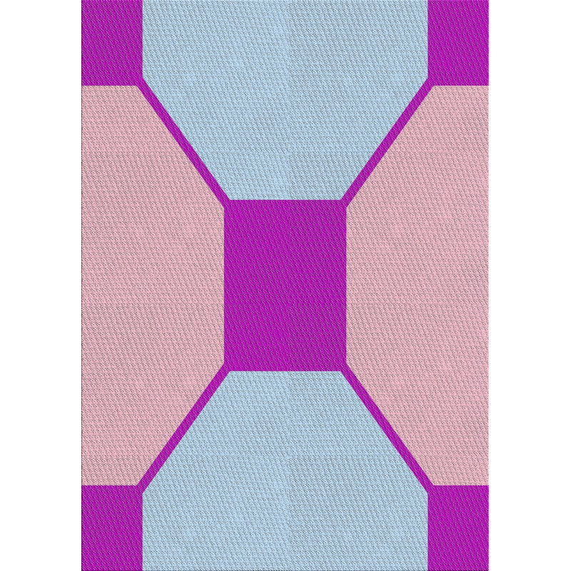 Tapis rose en laine touffeté à la main Bridgeman