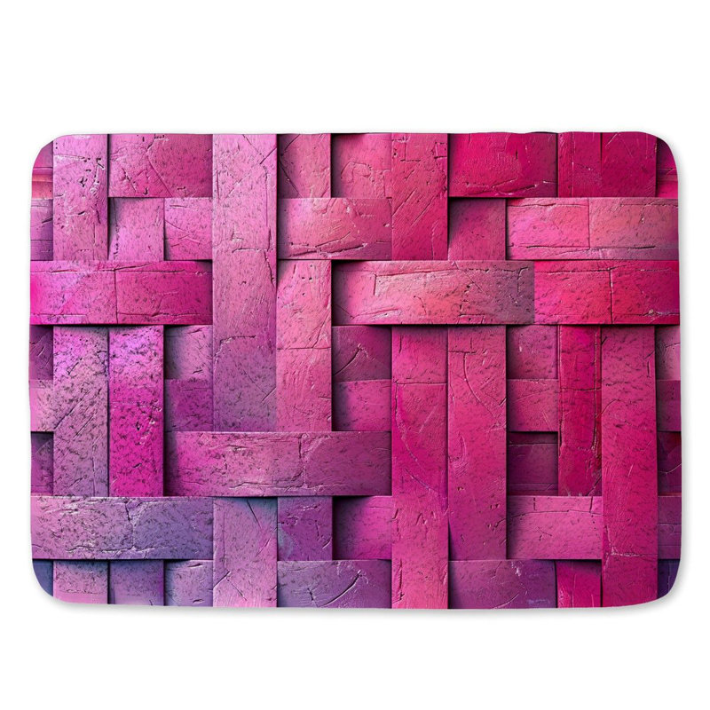 Tomi Microfiber / Microsuede Non-Slip Bath Mat, 21" W x 34" L