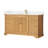 Epworth 60" Single Bath Vanity in Oak Natural Brown with Silk White Quartz Stone Top-1476139661
