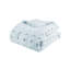Édredon bleu avec 2 taies décoratives pour lit double-120479145-120479139
