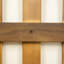 Ensemble de 2 chaises d'extérieur en bois - Coussins d'eau et détails en corde - Style moderne du milieu du siècle - Chaises robustes en mousse souple