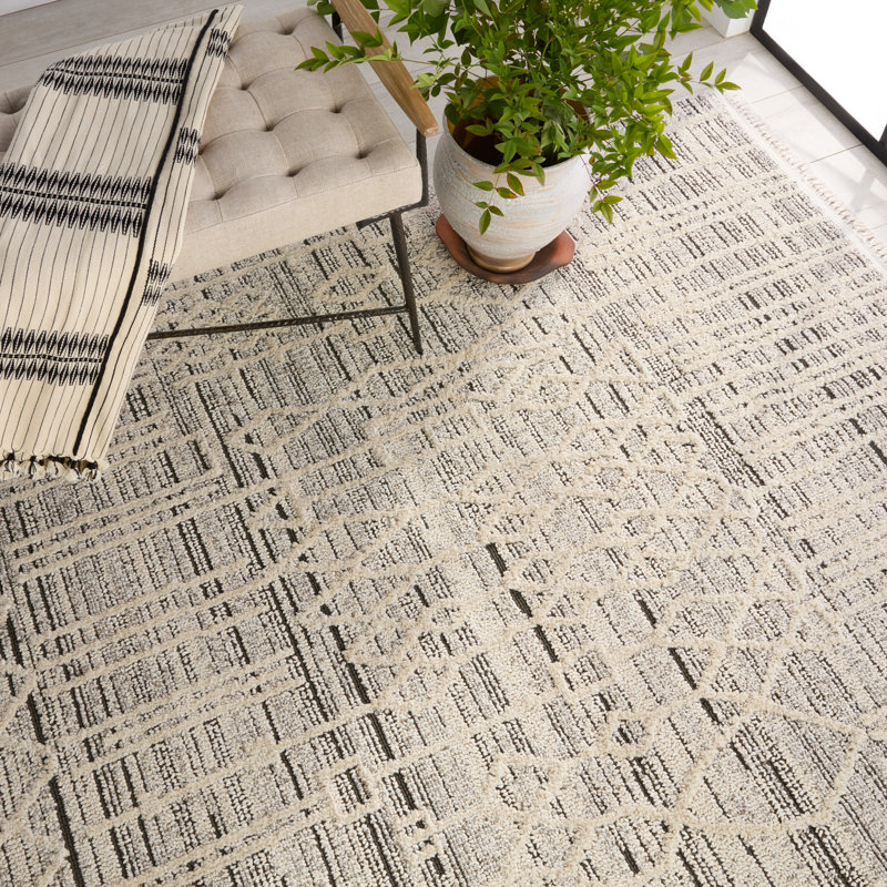 Dunklin Geometric Indoor Rug, Rectangle 6'7" x 9'6"