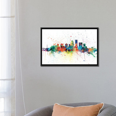 Série d’horizons en arc-ciel : louisville, kentucky, usa, reproduction d’art sur toile tendue