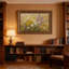 Cadre mural rétro Daisy Lavender BeesOrnate-1123789129