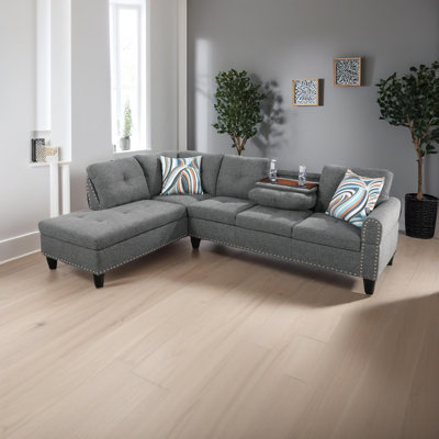 Tinita Upholstered L-Shaped Sectional