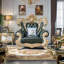 Fauteuil 124 po en cuir véritable capitonné