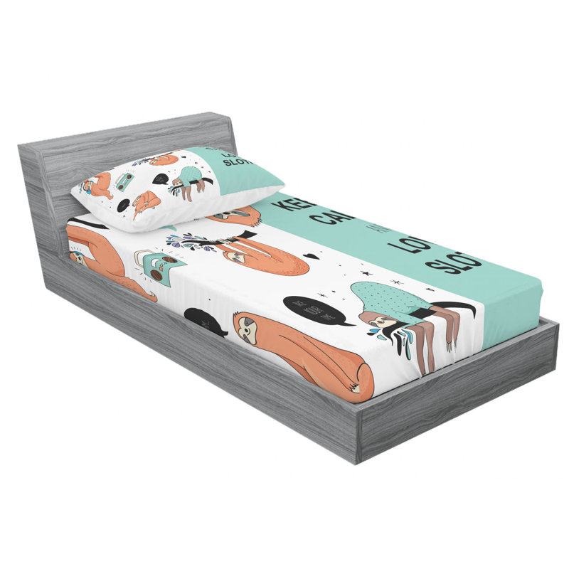 Microfiber Sheet Set, Twin Sheet Set with Fitted Sheet and 1 Pillowcases