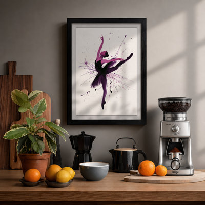 Dancer in Motion Modern - Framed Print