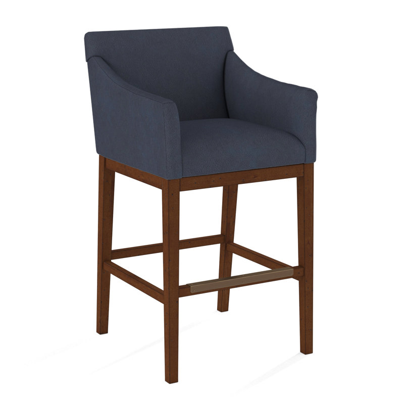 Upholstered Stool, Applause Float The Boat, Pecan