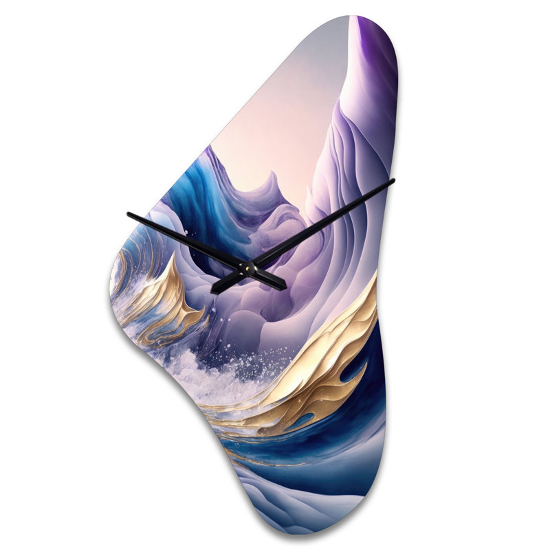 Lamonda - Horloge murale forme Boomerang - forme unique, Grand