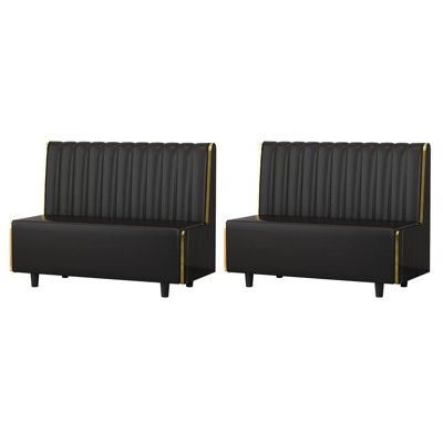 Banc rembourré en similicuir clair Luxury Luxury